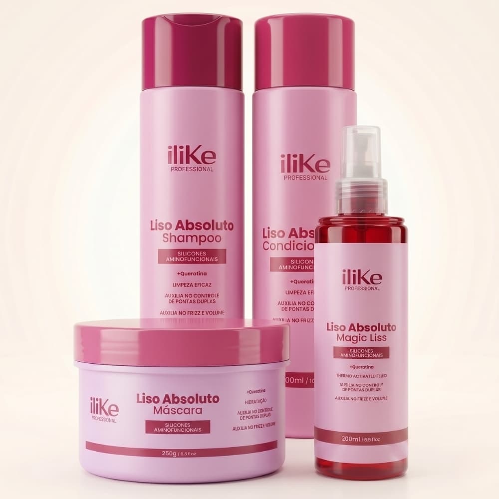 iLike Liso Absoluto Kit - 4 Produtos
