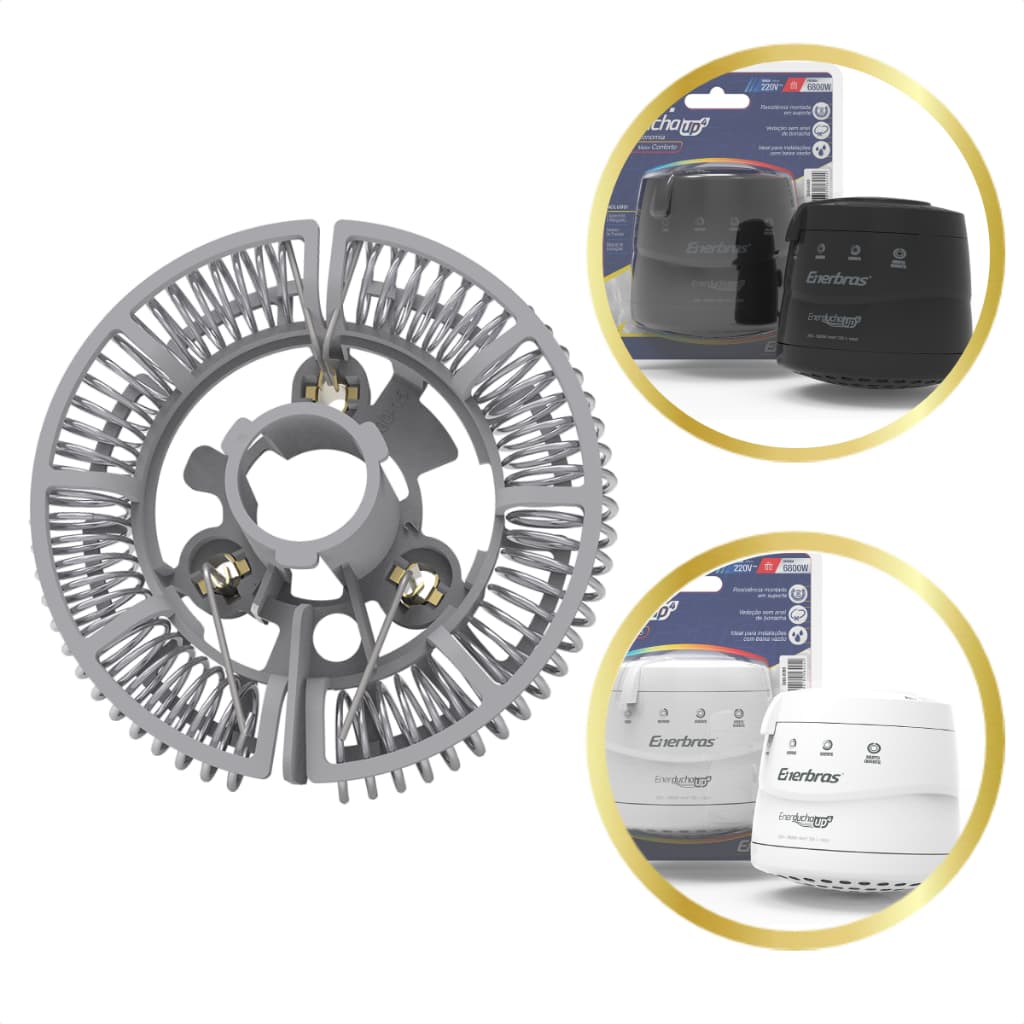 Resistência de Chuveiro 127V/220V Enerducha Up 4 Temperaturas Enerbras