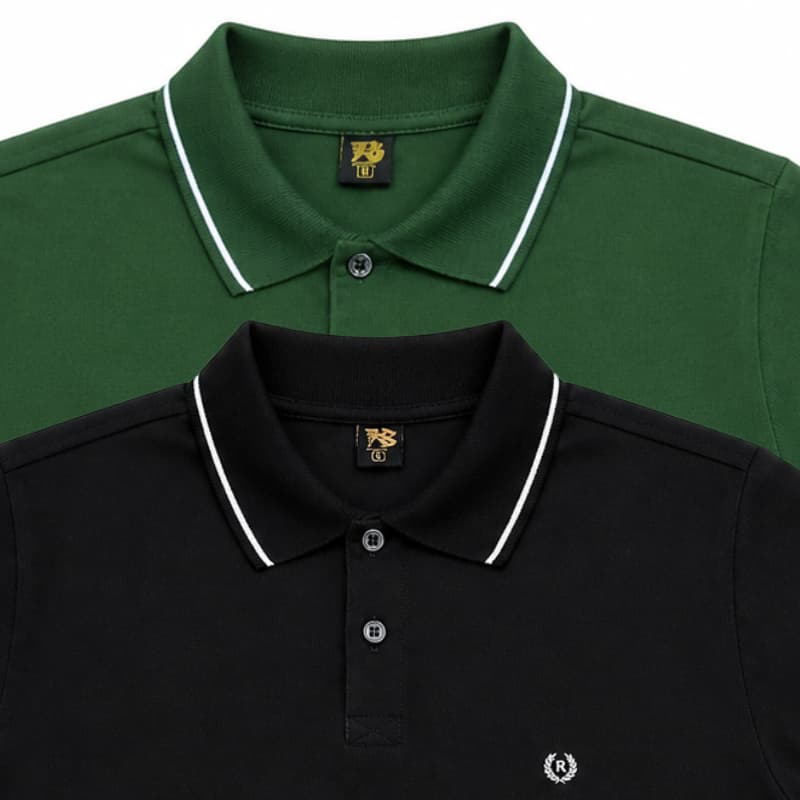 Kit 2 Camisa Gola Polo 100 % Algodão Confortável