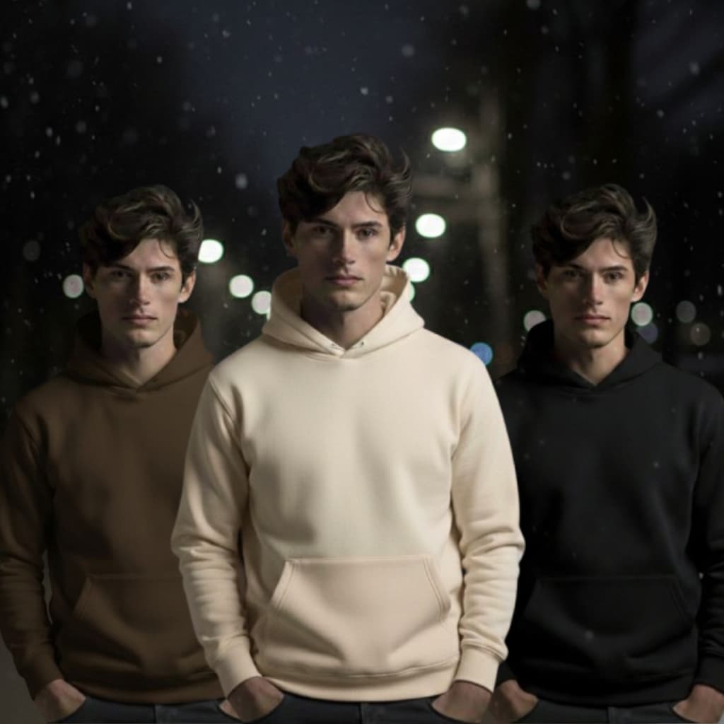 Kit 3 Moletom Canguru Unissex Blusa de Frio Com Capuz Envio Imediato