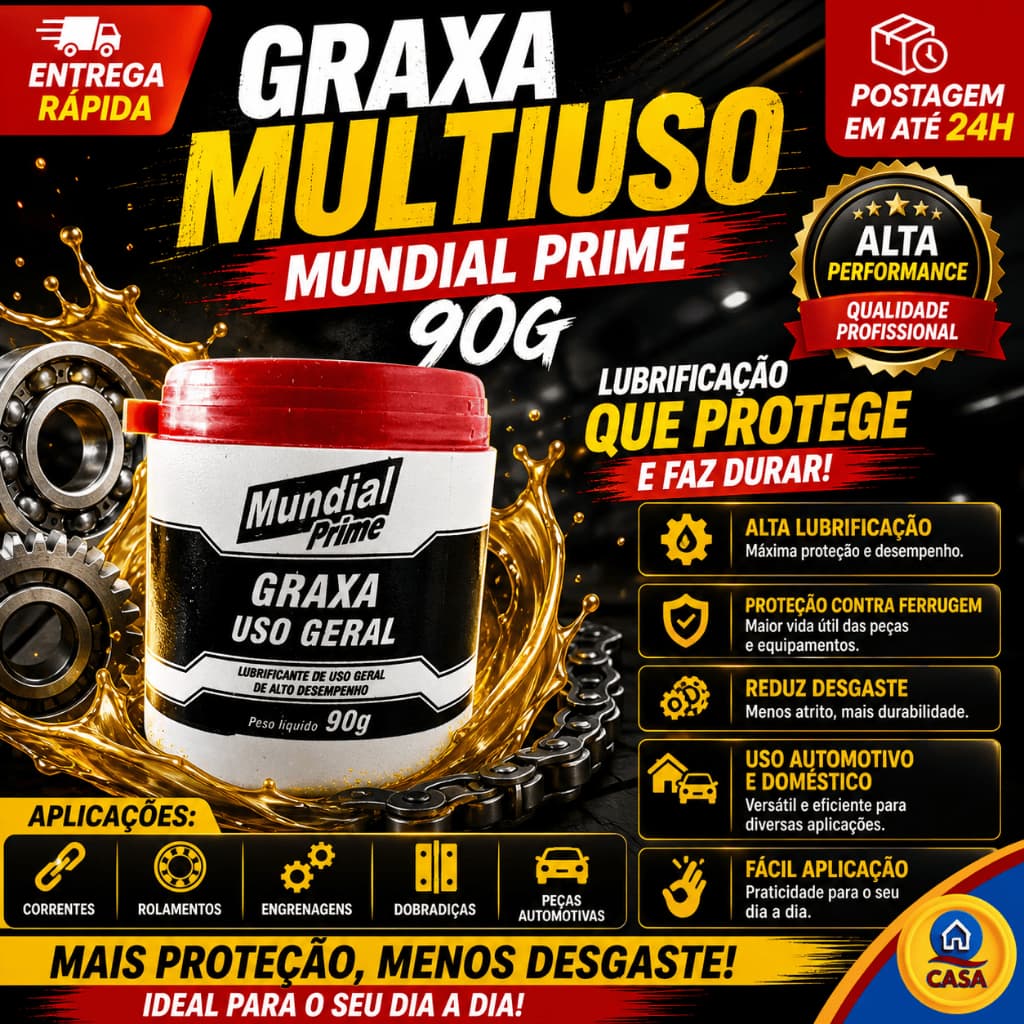 Graxa Uso Geral 90G  -  Mundial Prime