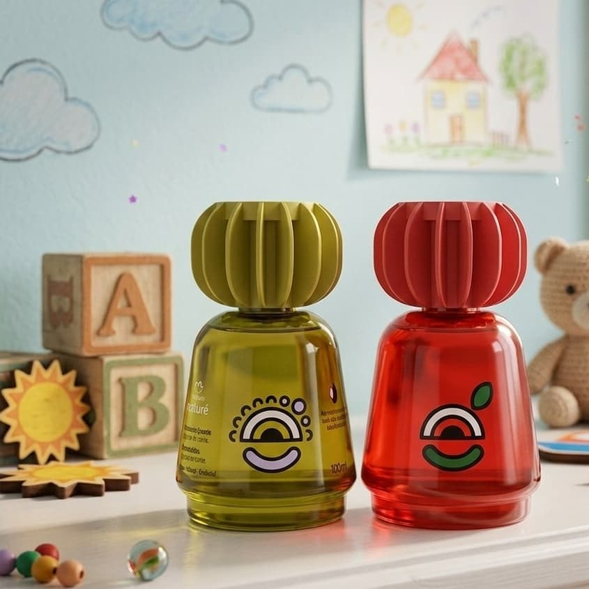 Colônia Infantil Nature Natura 100 ml Original Sem Álcool, Corre Corre Esconde Esconde Pula Pula Etc