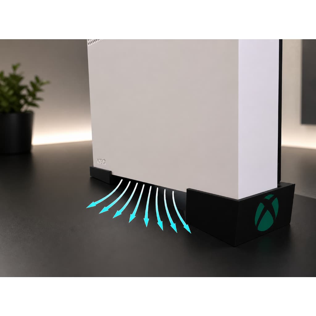 Suporte vertical para Xbox One S, Apoio vertical para console Xbox One S, dock para maior ventilação
