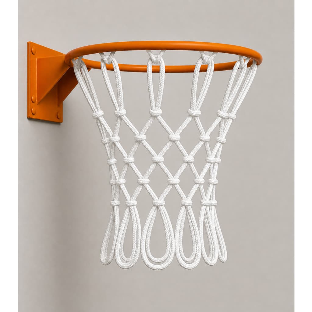 Par de Rede de basquete profissional, fio de seda  6mm (ARO NÃO INCLUSO)