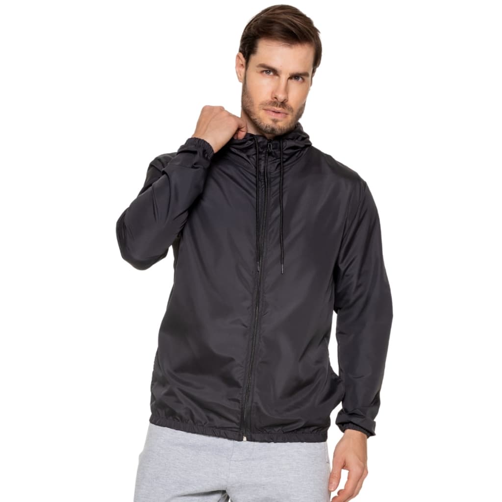 Corta Vento Masculino Jaqueta Impermeável Capuz Forrado