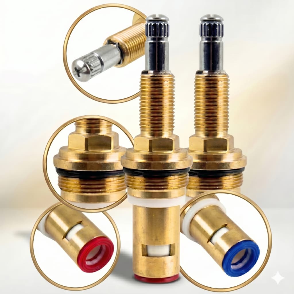 Reparo P/ Registro Deca 1/4 de volta Horário e  Anti -horário ( 2 Peças)