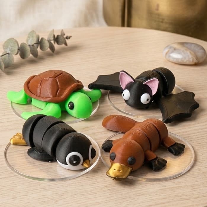 Animais Flexíveis Articulados Fidget Toy Decorativo e Colecionável