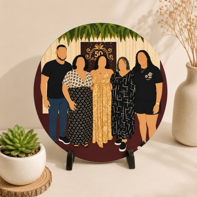 Placa ilustração da sua foto - Placa decorativa com ilustração -  DIA DOS NAMORADOS