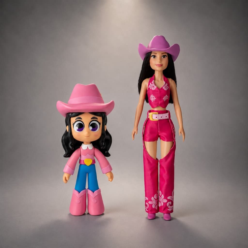 Boneca Ana Castela Boiadeira 55cm Com Acessórios - Nova Brink