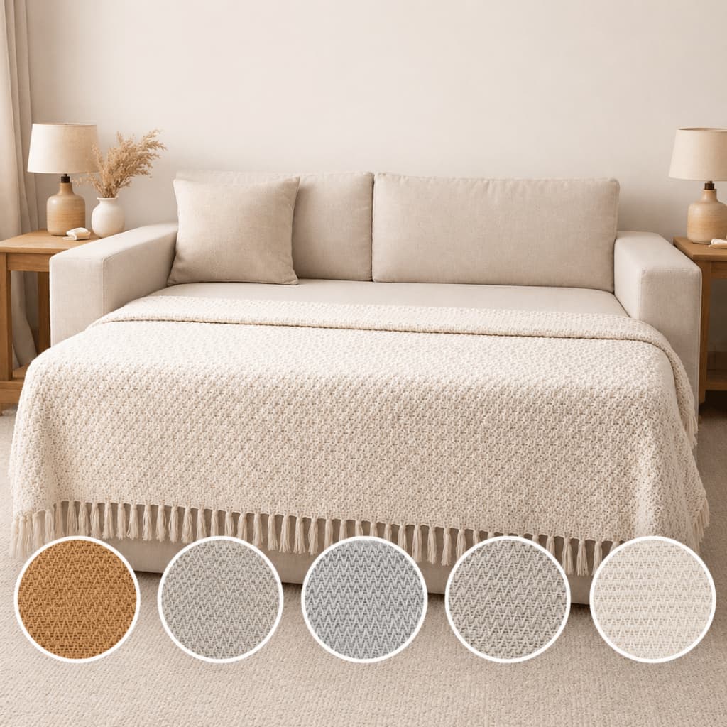 Manta Luxo Cruzada 2,40m x 2,50m 100% Algodão - Várias Estampas e Cores - Conforto Premium