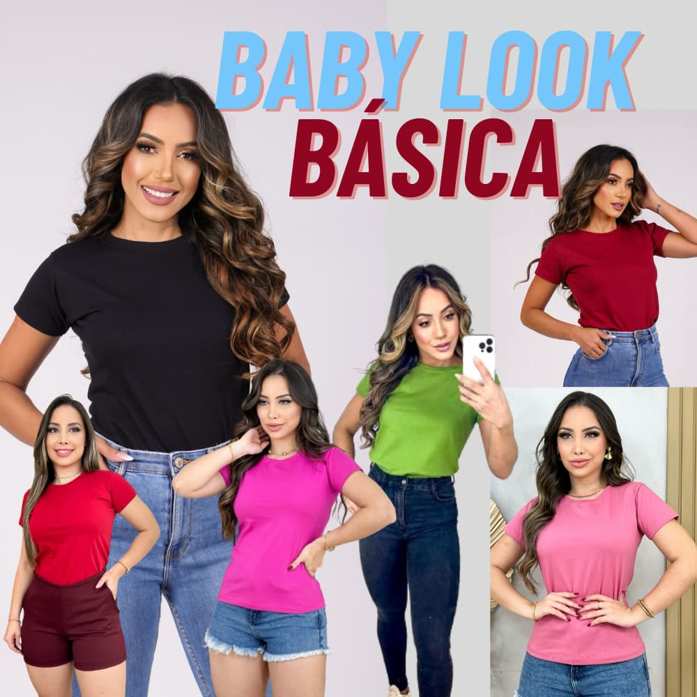 Kit 5 Blusas Femininas plus size  Básicas em Malha Suede | Gola Redonda | Conforto e Estilo