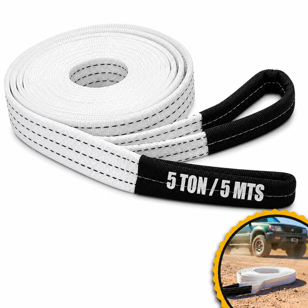 Cinta Reboque 5 Toneladas 5 Metros 4x4 Olhal Reforçado Costura Reforçada Brava Adventure
