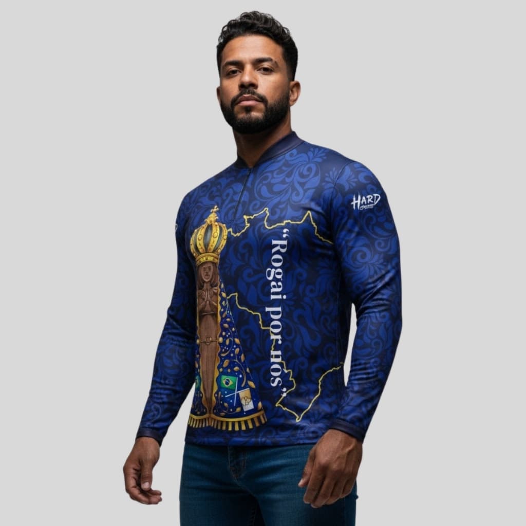 Camiseta Dryfit Agro Padroeira Unissex Manga Longa Com Proteção Solar Uv50+