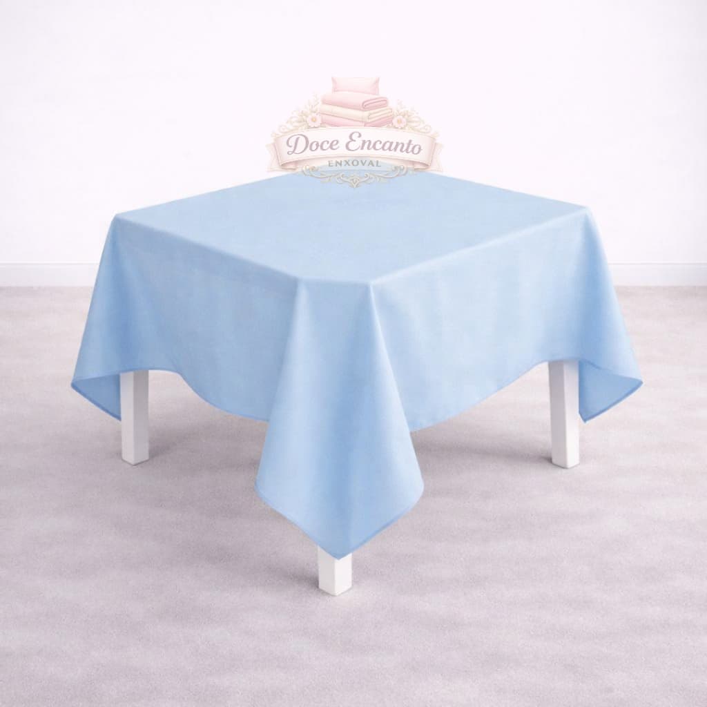 Kit 2 Toalha de Mesa Quadrada 1,50m x 1,50m Forro Oxford Acabamento Bainha Decoração Festa Buffet