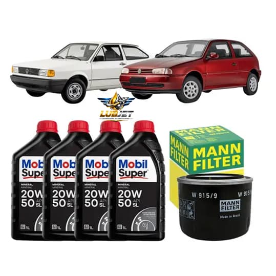 Kit Troca Óleo 20w50 MOBIL+ FILTRO DE OLEO Gol Saveiro Voyage Pampa Belina  Motor CHT 1.0 1.6