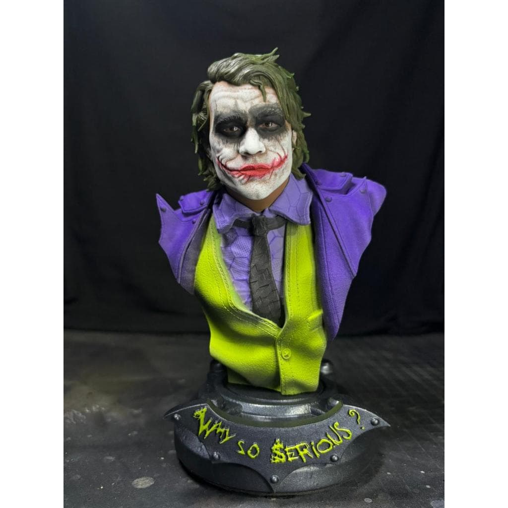 Busto Coringa Heath Ledger - Resina – Pintado à Mão