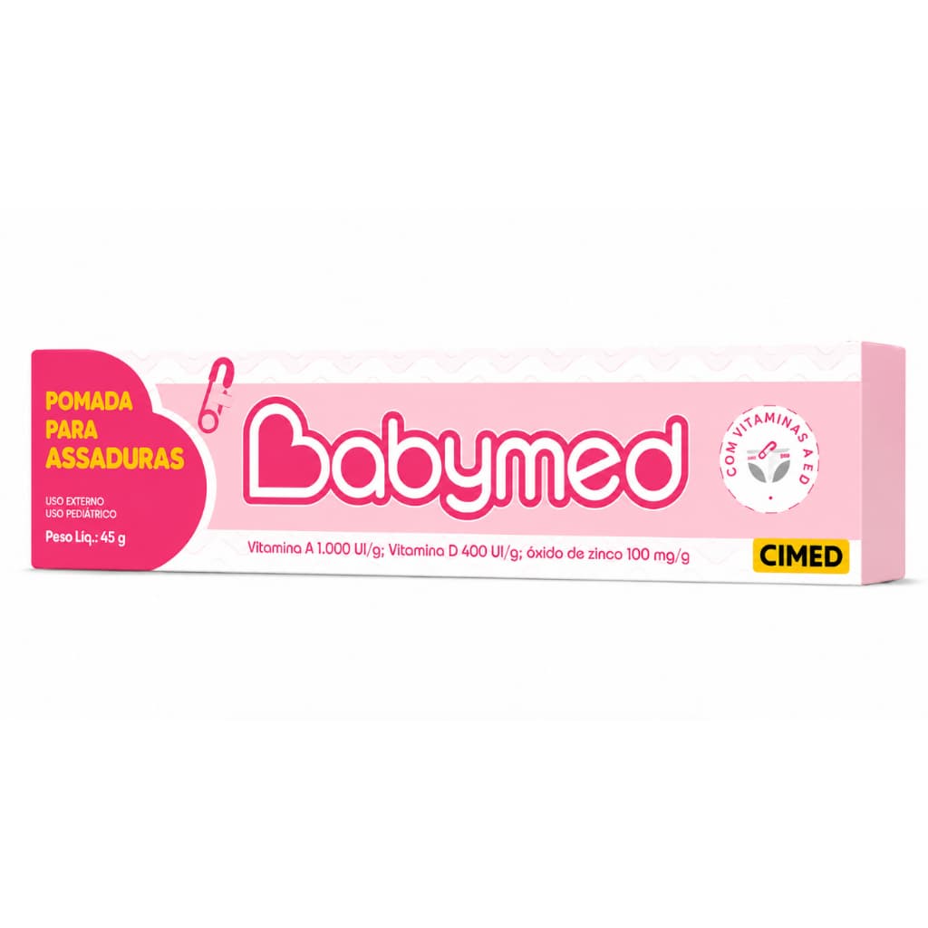 Pomada Contra Assaduras Babymed Rosa 45g Bebê Original
