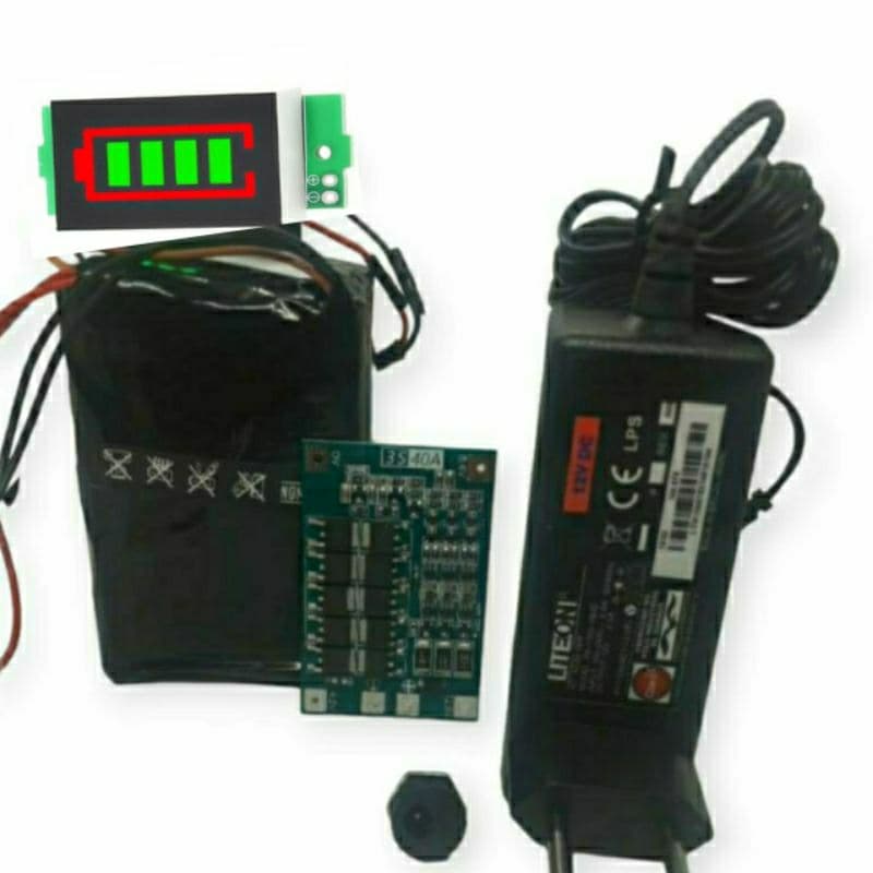 Bateri a 12 volts dc Recarregavel Pack com Bms som bob fita led  OFERTA