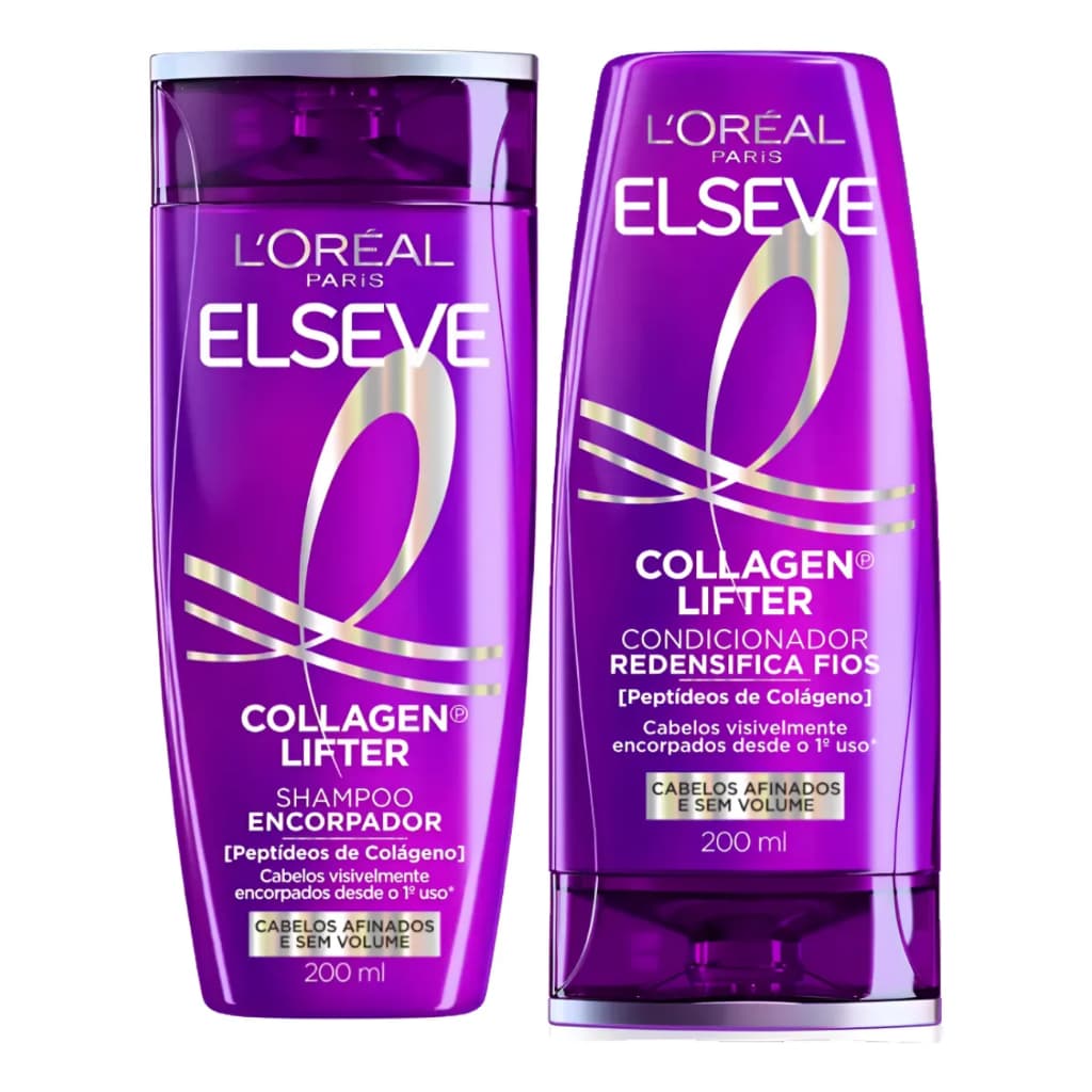 Kit Shampoo E Condicionador Elseve Colágeno Lifter 200ml