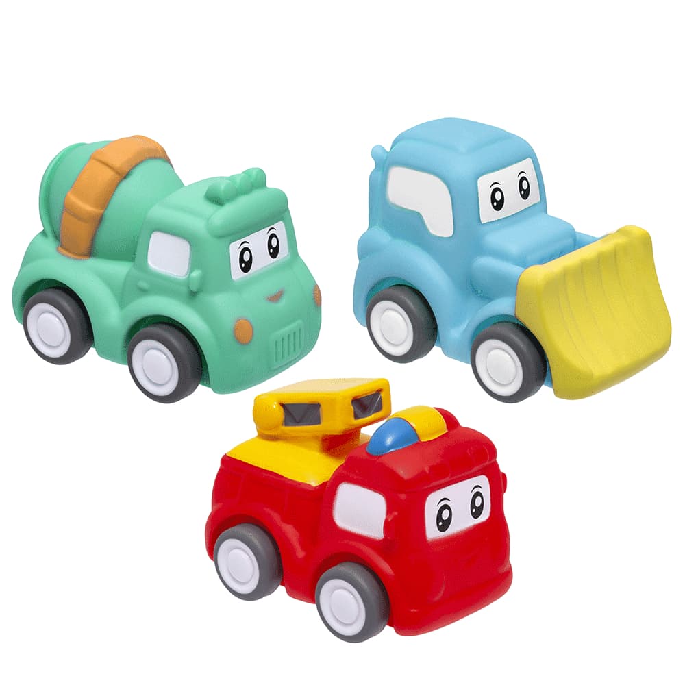 Carrinho em Vinil - Infantil - Buba - Macio - Colorido - Brinquedo para Bebê