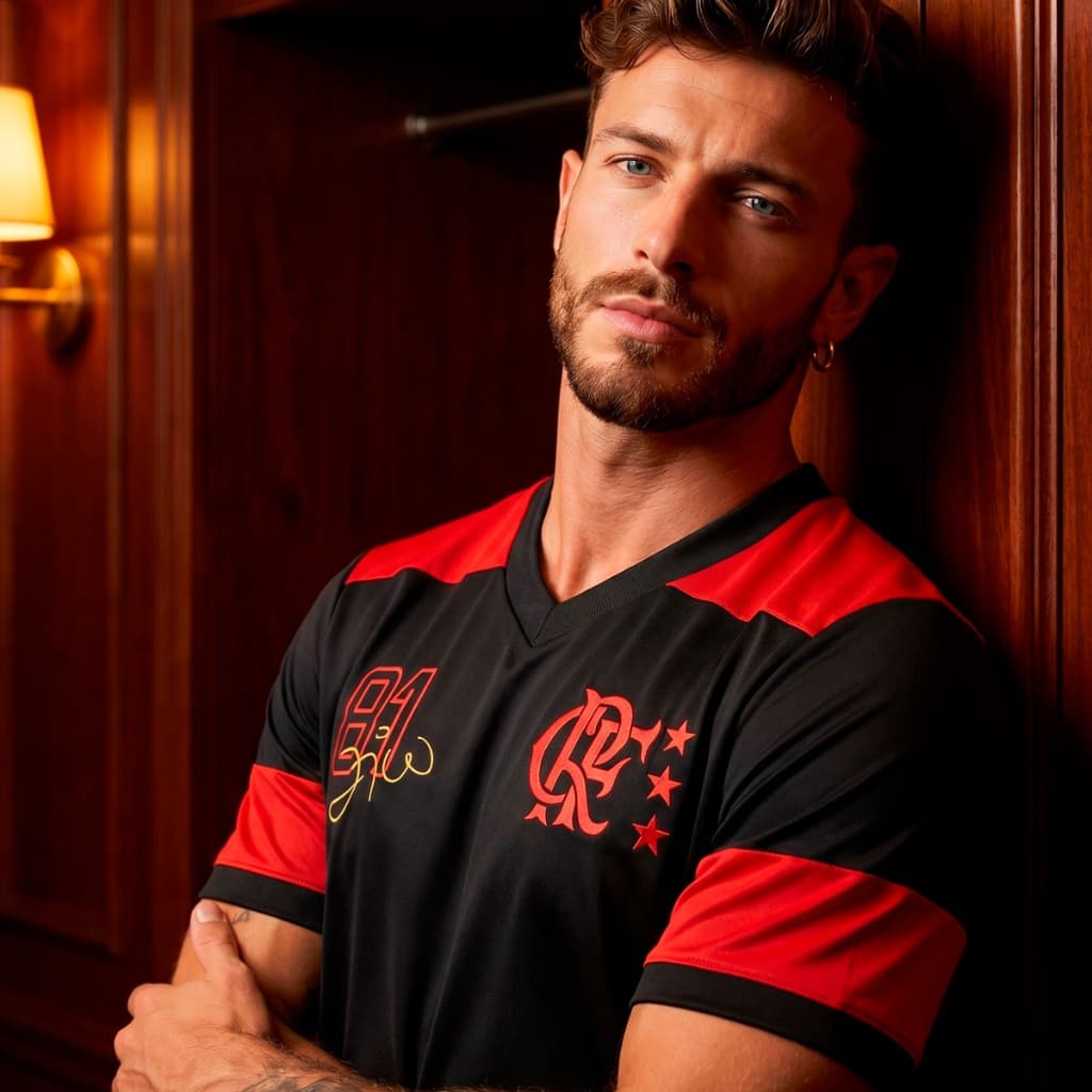 Camisa Flamengo Retrô Zico 1981 Dry Preta Masculina Oficial