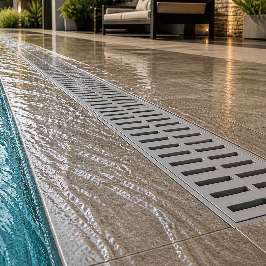 Ralo Linear Suporte porta Grelha 15cm Reforçada Água Pluvial Piscina Garagem Veículos Alta Durabilidade 50/100/150cm