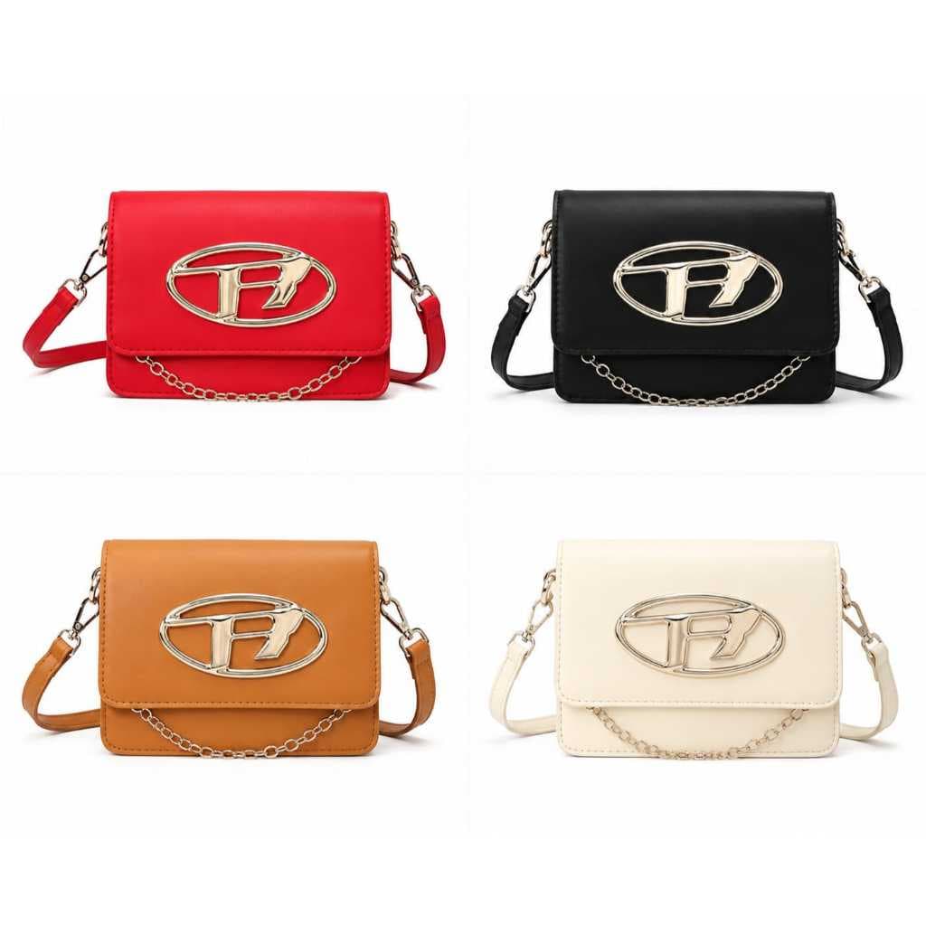 Bolsa feminina com alça transversal e regulável
