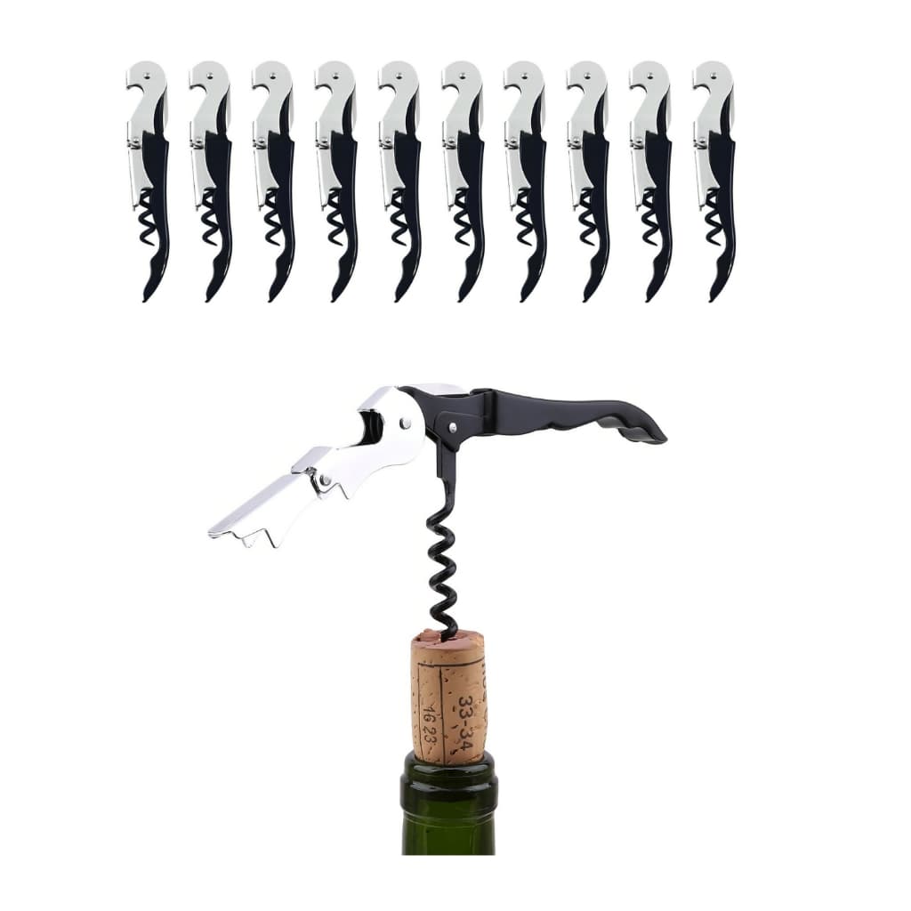 Kit 10 Abridor De Vinho Saca Rolha Garrafa Wine Restaurante profissional cerveja hotel bar pousada