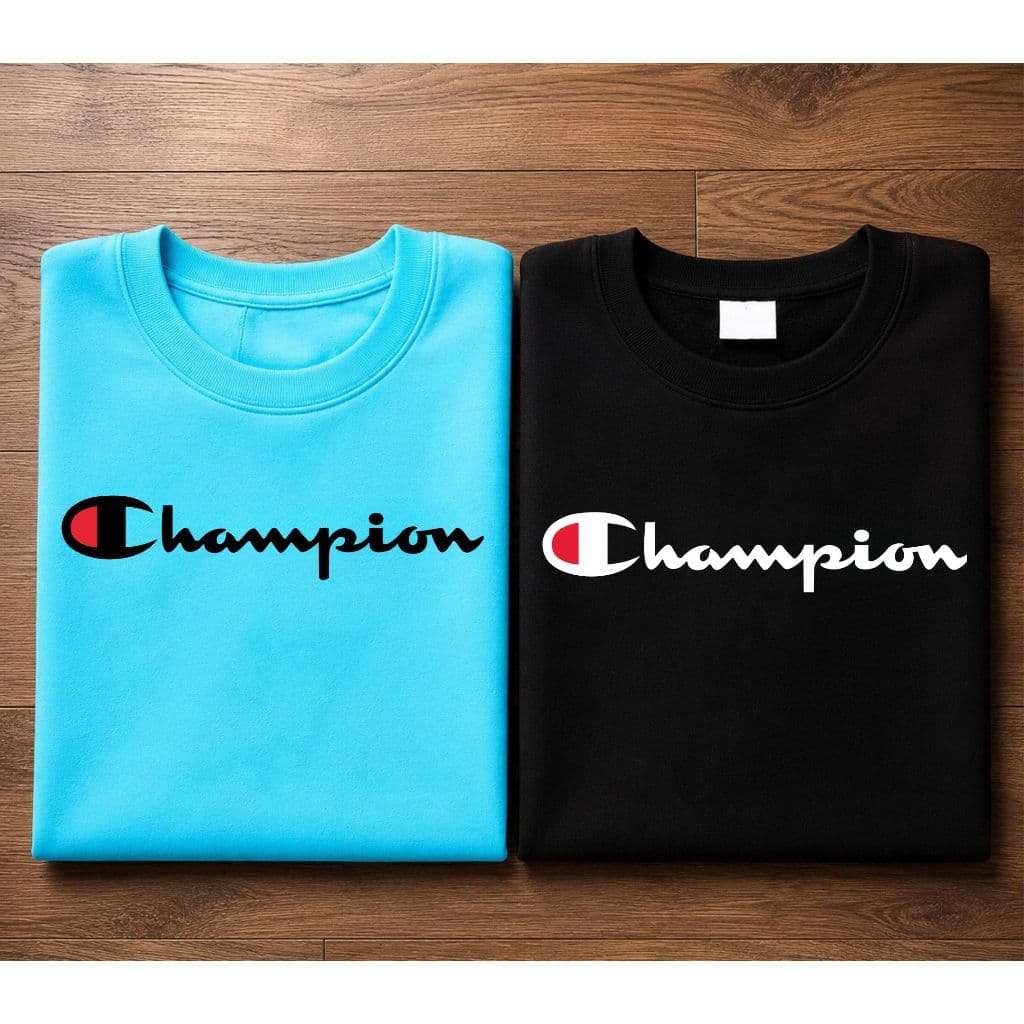 Kit 2 Camisetas Champion Lançamento Unissex Masculina Feminina 100% Algodão 30.1 Unissex