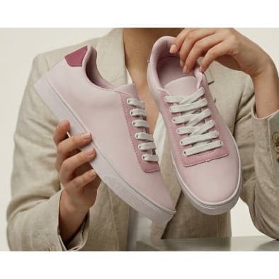 Tênis Casual Rosa Unissex Confortável Leve Caminhada Academia Dia a Dia Moda Urbana 34 ao 39