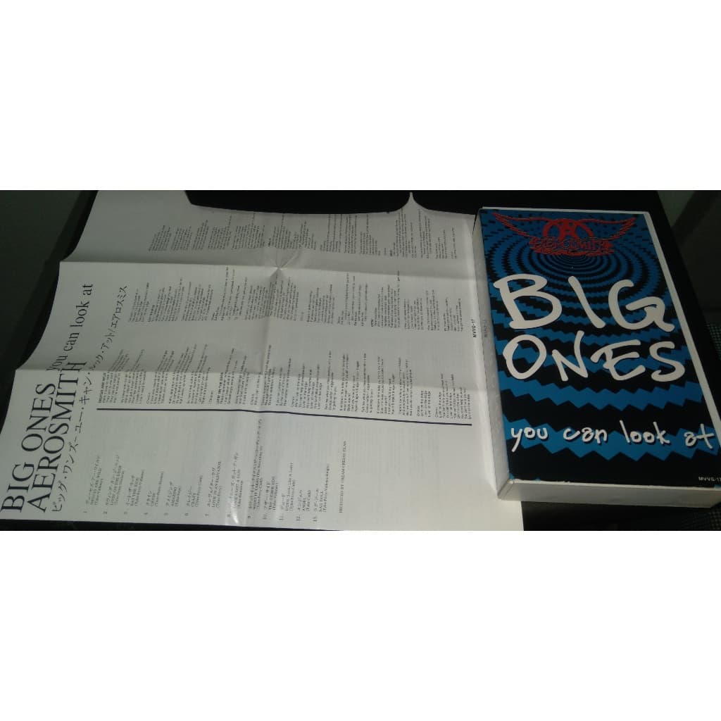 Fita VHS Japão Aerosmith Big Ones You Can Look At + Folheto