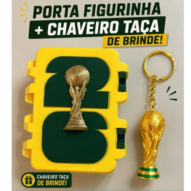 Porta figurinha copa do mundo
