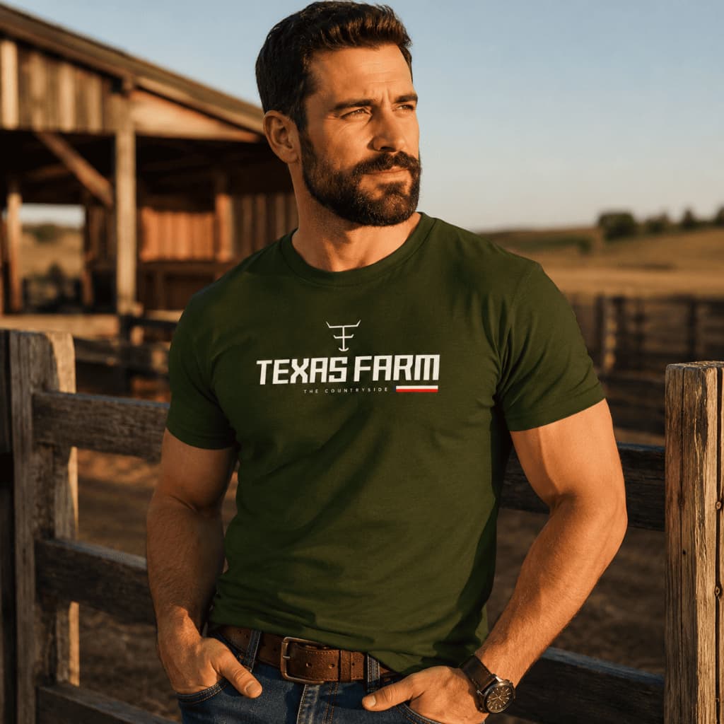 Camiseta Country Camisa Texas Farm Fio 30.1 100% Algodão Premium Várias Cores Oferta