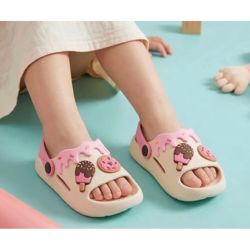 Chinelo Nuvem Slide Menina Feminina Doces Colorido Delicado Escola Leve Macio Antiderrapante