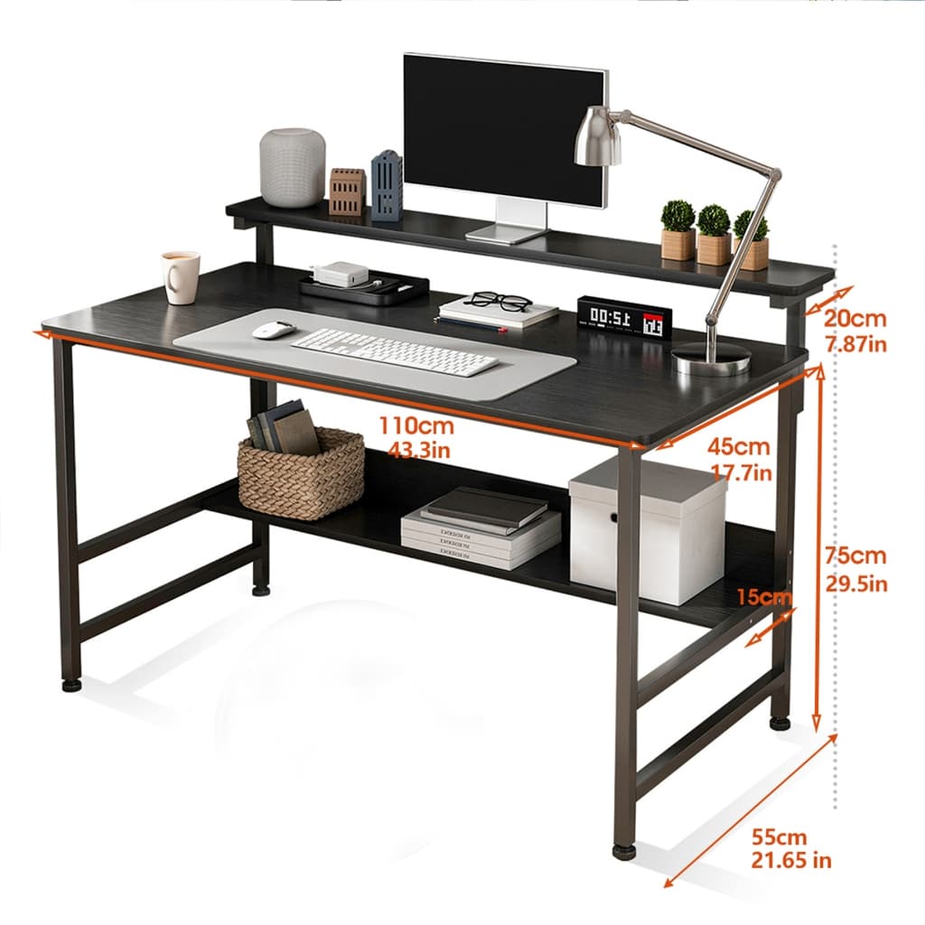 Mesa Gamer Escrivaninha Para Computador Setup Gamer Com Suporte Para Monitor Design Moderno E Espaçoso