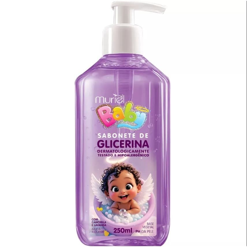 Sabonete Líquido Glicerina Muriel Baby 250ml com Ação Hidratante