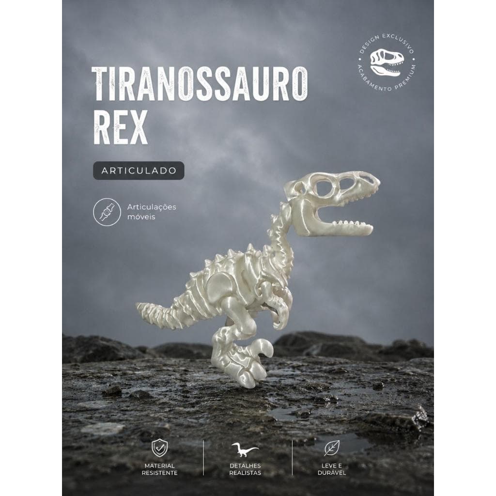 Dinossauro T-Rex Articulado - Um Brinquedo Colorido e Divertido!