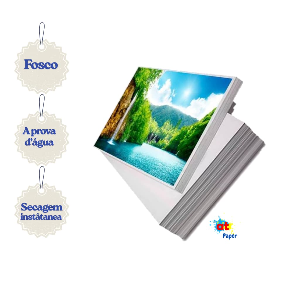 Papel Fotográfico Matte ( Fosco ) 170g Pacote 100 Folhas