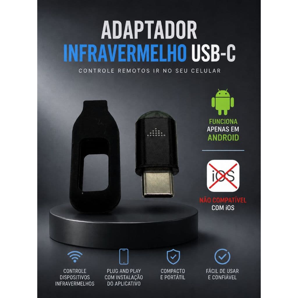 Infravermelho Controle Remoto Tipo-c Para Celular Smartphone ANDROID