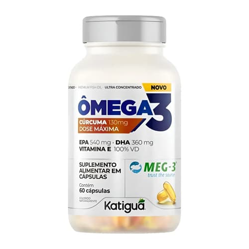 Ômega 3 Cúrcuma c/60 Cápsulas - Katiguá