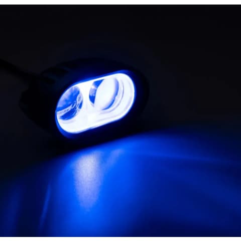 Farol Led Auxiliar Blue Point/Spot Empilhadeira Luz Azul IP67