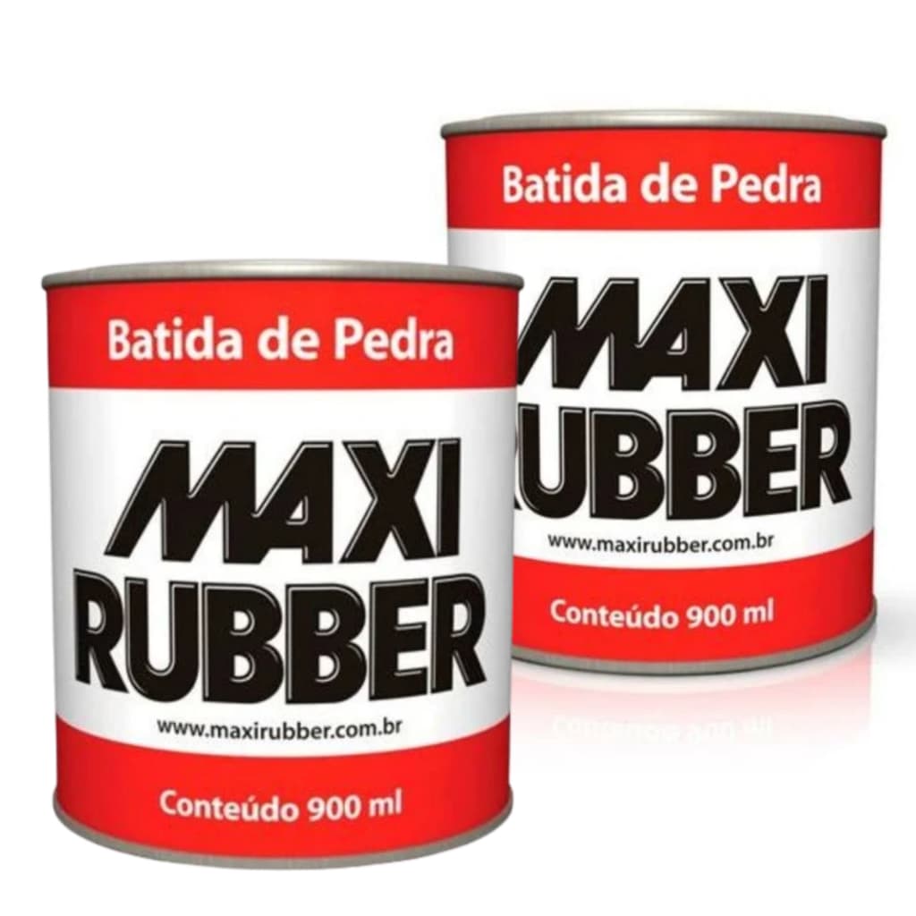 KIT 2 Batida de Pedra Maxi Rubber 900ml – Revestimento Impermeabilizante e Proteção Total para Superfícies
