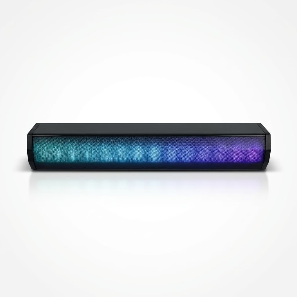Caixa De Som Soundbar Rgb Usb Para Pc Gamer Wassay Compacta