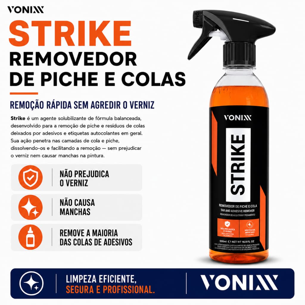 Strike Vonixx 500ml Removedor Piche Asfalto Cola Adesivo
