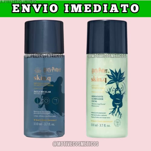 Kit Facial Harry Potter QDB Água Micelar 110ml + Hidratante Iluminador Facial 110ml