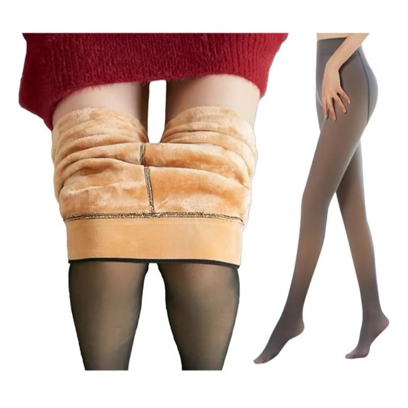 Meia Calça Peluciada Efeito Térmica Feminina Super Quente Inverno