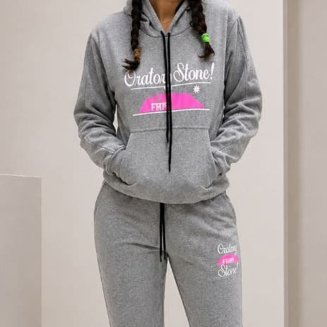 Conjunto Moletom Feminino Flanelado Premium Blusa de Frio Capuz + Calça Jogger Casual Inverno