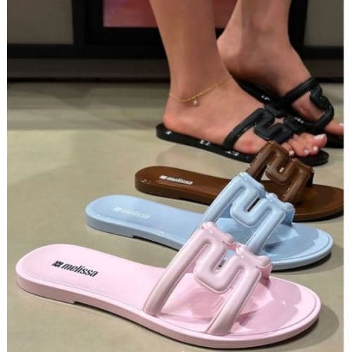 Sandália Feminina Rasteirinha Melissa 34 ao 39 Leve Macia Original Promoção