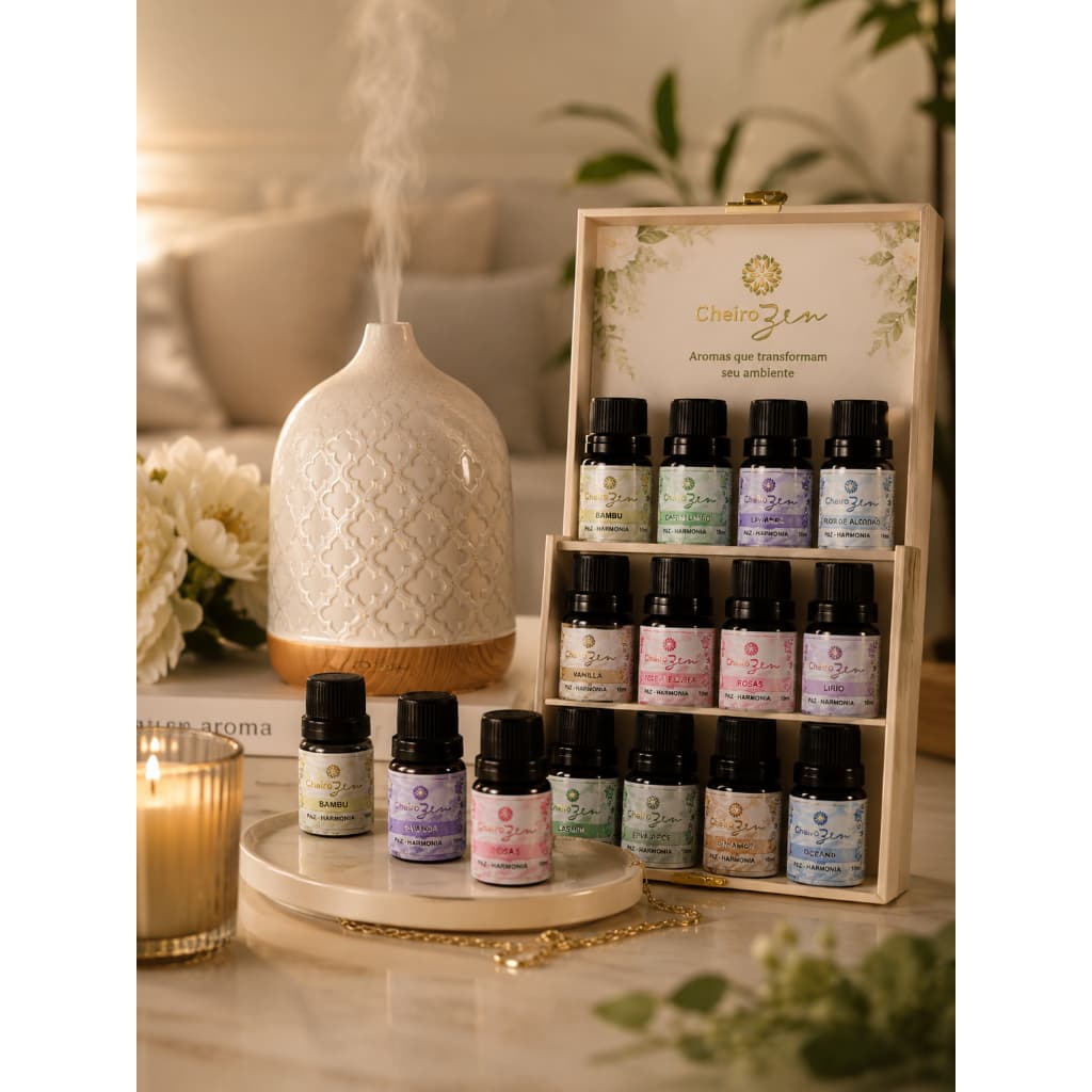 Essência Oleosa Cheiro Zen 10ml Essência Aromática Difusor Rechaud Velas Aromatizador Ambiente Umidificador aroma