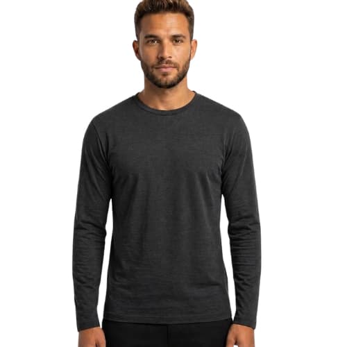 Camiseta Manga Longa SEM Touca Masculina Lisa Básica Premium